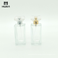 cosmetic packaging aroma rectangular 50ml perfume glass bottle